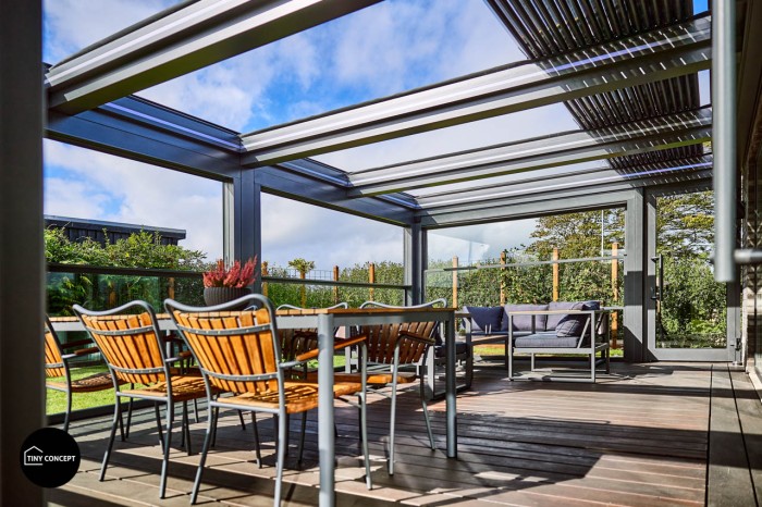 Skyfree tag pergola og udestue
